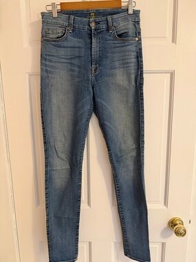 7 for all Mankind Light Blue High Rise Stretch Jeans size 27